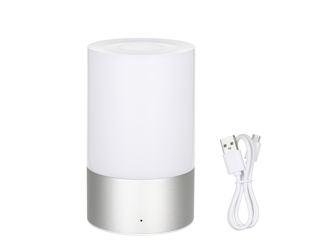 Rebe-lâmpada De Noite Led Rgb Com 256 Cores, Controle Táctil, Carregamento Usb, Dimmable 6w Para Mesa De Noite E Decoração