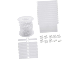 Kit De Acessórios Para Persianas Verticais Homoyoyo, Com Pesos De Plástico Branco E Corrente Inferior Fácil Instalar