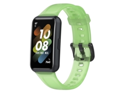 Pulseira De Silicone Translúcida Ajustável, Compatível Com Huawei Band 7 (verde)