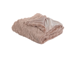 Manta de Poliéster 800 G/m² para Cama Rosa Claro, 220 X 240 X 1 Cm ALEXANDRA HOUSE LIVING
