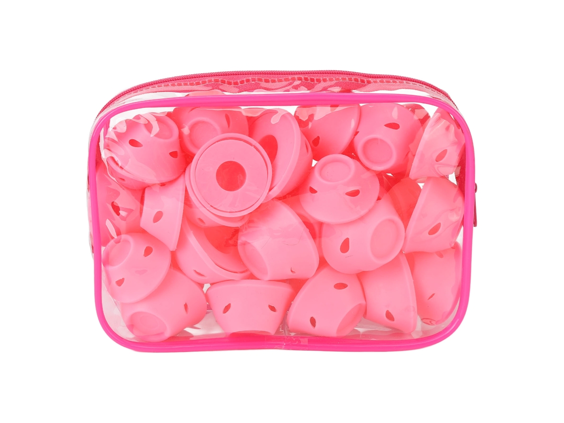 Conjunto De Enroladores De Cabelo De Silicone Ondular Sem Calor Para Casa E Viagem