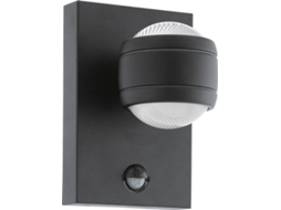 Candeeiro Exterior de Parede EGLO Sesimba 1 Sensor Preto