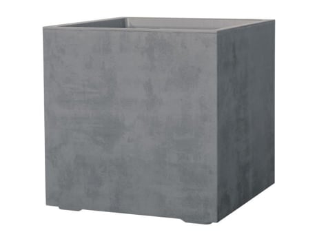 Vaso Deroma Millennium R Cube Cinza Claro com Reservatório de Água e Rodas de 49 cm