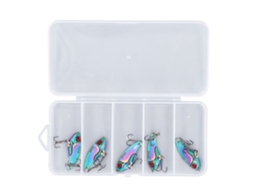 Isca de Pesca Metal Multifuros com 2 Anzóis 3.5g