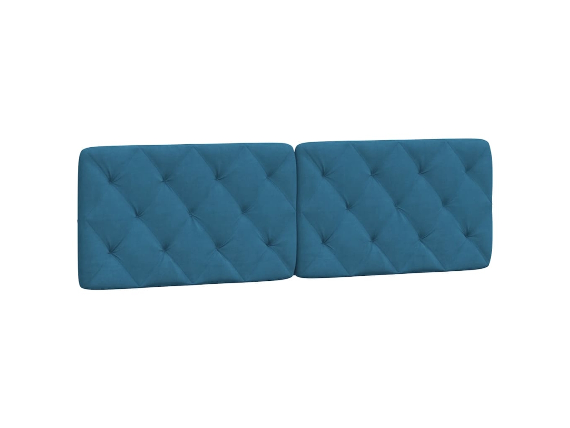 Travesseiro de Cabeça 160 cm Veludo Azul MAISON EXCLUSIVO