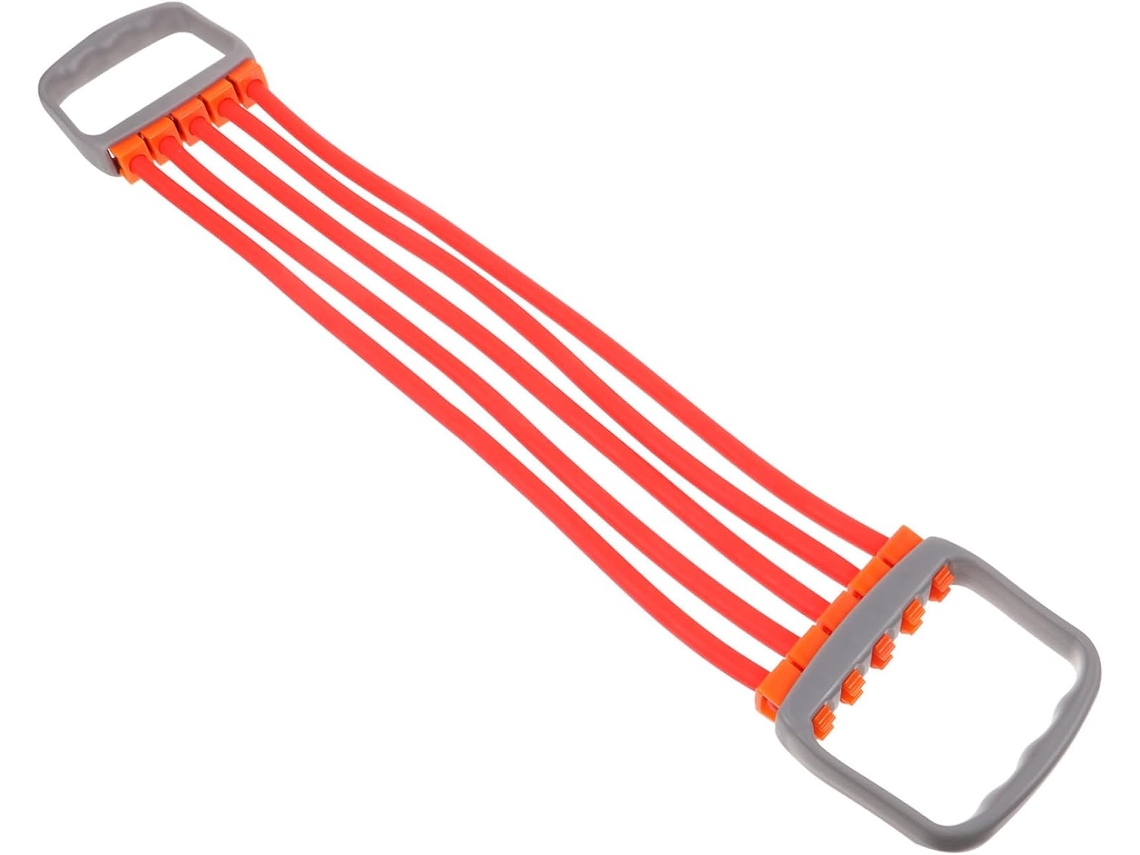 Faixa De Resistência Para Exercícios Com Pega Em Pvc Expansão Do Peito E Treinamento Força Corda Tração