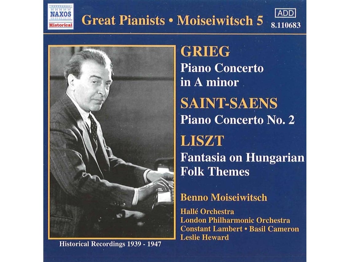 CD Moiseiwitsch,Benno/+ - Klavierkonzerte (1CD)