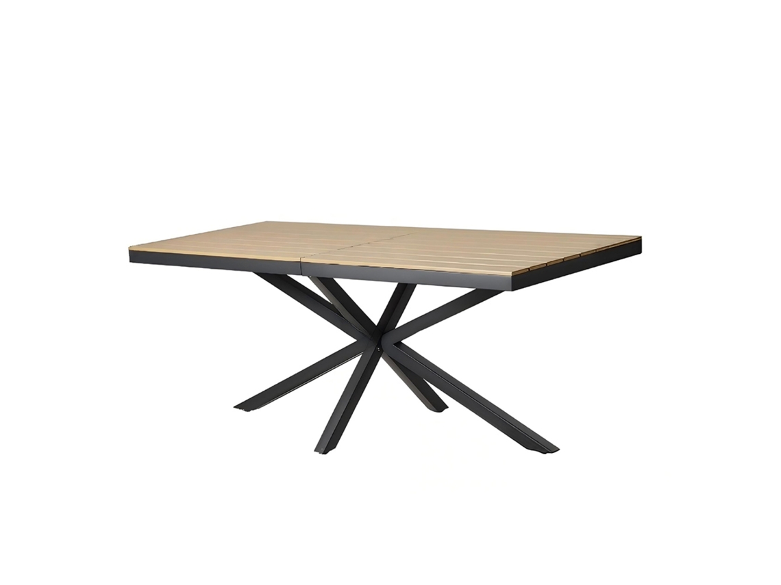 Almada mesa de jardim para 8 pessoas efeito madeira 190 cm CONCEPT U