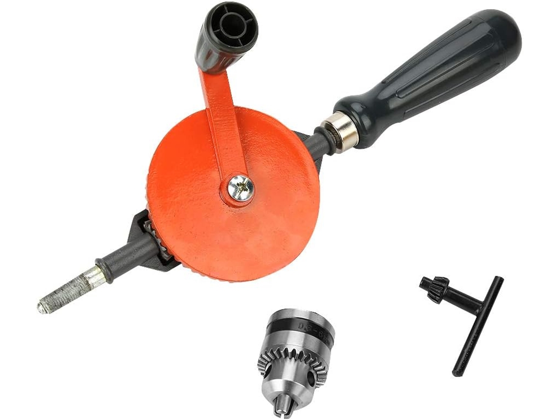 Furadeira Manual Portátil Com Manivela E Pinhão Duplo, Ideal Para
