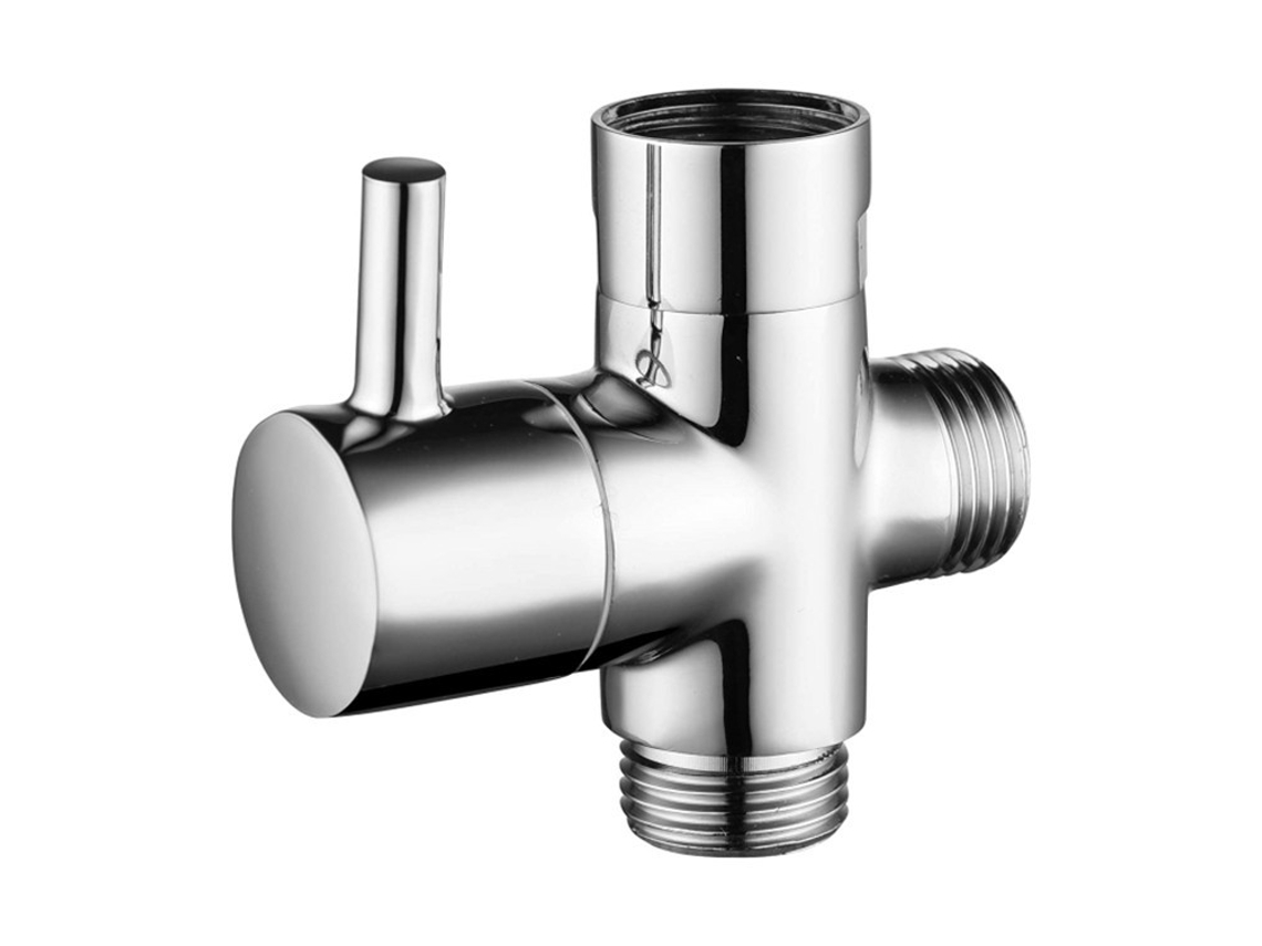 Válvula De 3 Vias Em Latão Maciço G1/2" Para Chuveiro De Mão, Componentes Para Chuveiro, Encaixe Universal