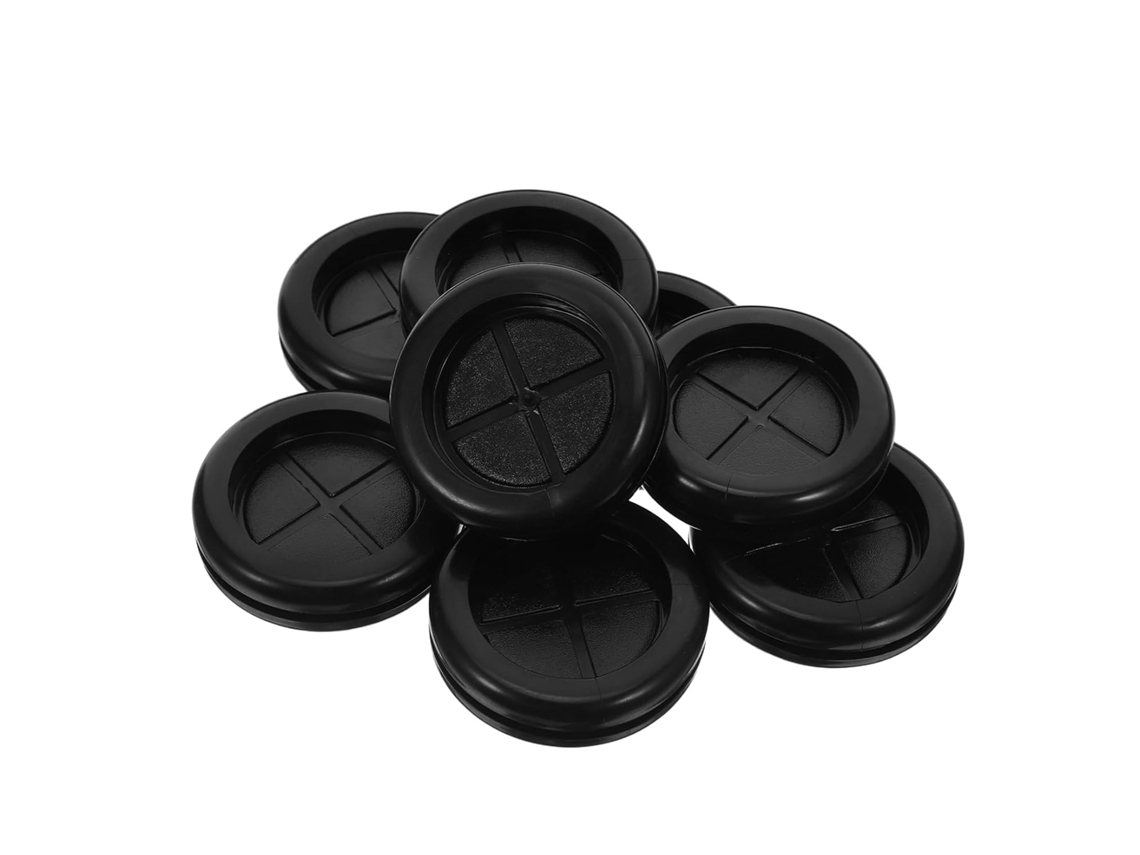 Conjunto de 8 Peças Ilhós Borracha Dupla Face Para Cabos de Proteção,