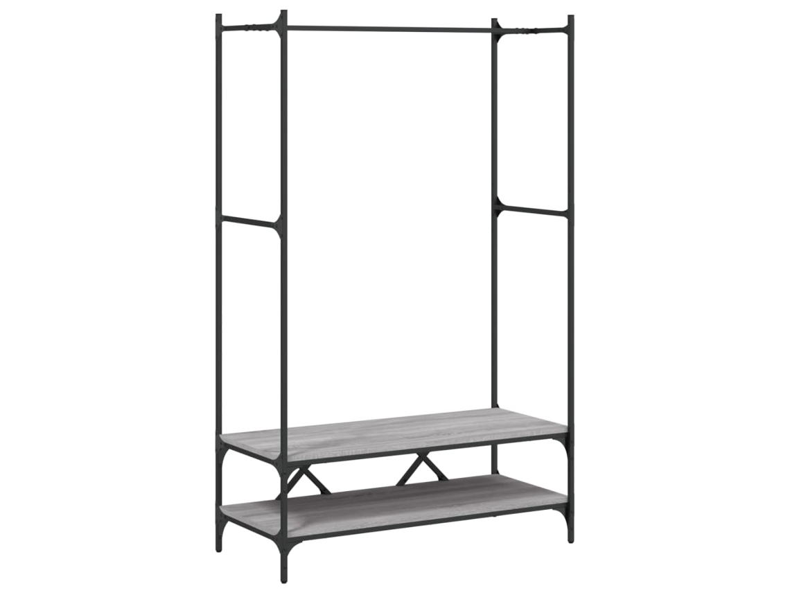Clothes Rack, Clothes Racks Vidaxl Cinzeto Madeira Processada (n/a)