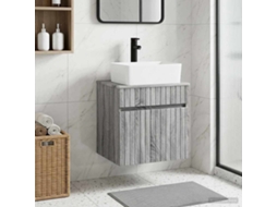 Vidaxl Vanidade De Pia De Parede Sonoma Cinzento 49 X 41 X 63 Cm