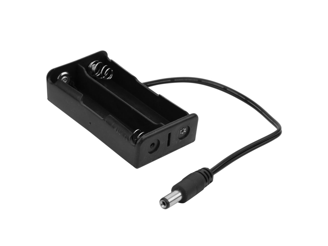 Laxiscreed Caixa De Armazenamento Para Baterias 18650 Com Conector Dc 5.5x2.1mm Para Carregamento