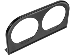 Suporte Para Manômetro Automotivo De 52 Mm Com Furo Duplo Em Metal Preto