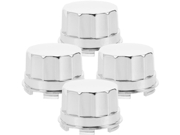 Conjunto de 4 camadas plásticas separadas para cubos de roda Porcas, para fixação e montagem de parafusos.