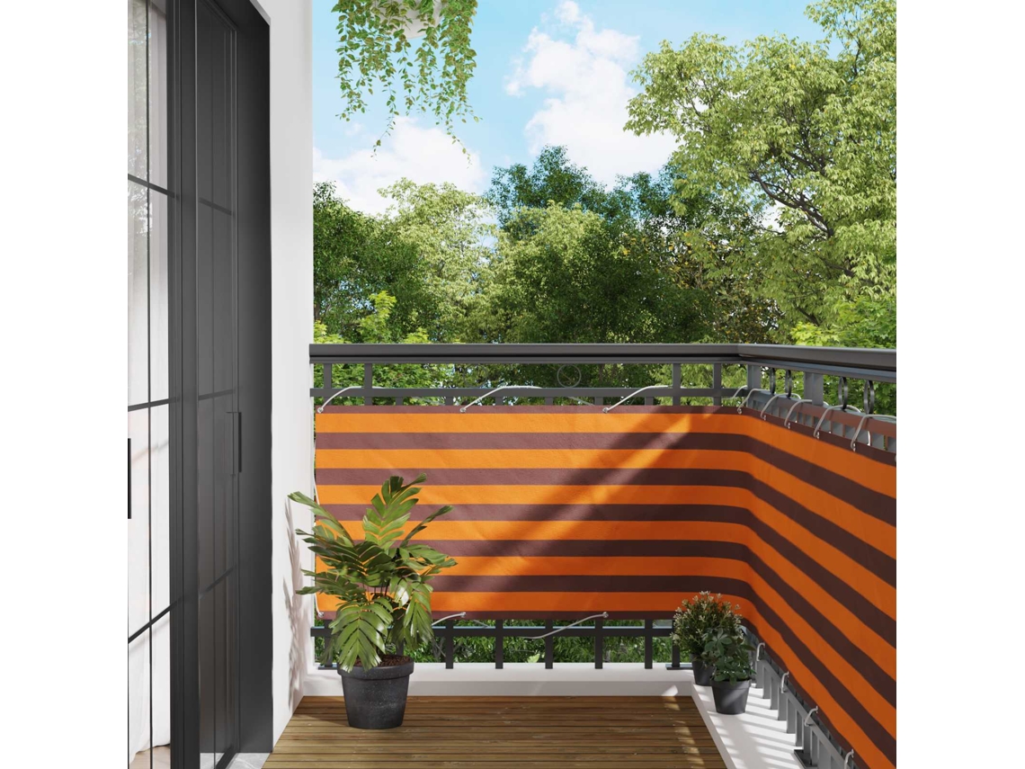 Vidaxl Tela De Varanda 75 X 200 Cm Tecido Oxford Retangular