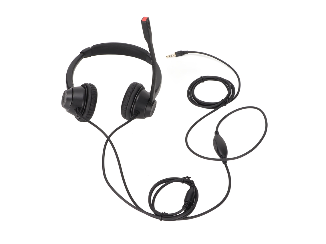 FONE DE OUVIDO para Call Center, Microfone com Cancelamento, Ajuste de Volume CHABERLU