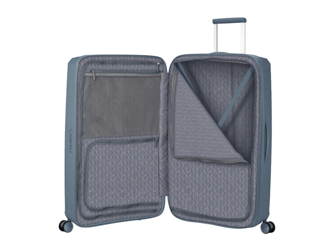Mala Grande 78cm 4r Exp. Fastforward Azul Aço American Tourister