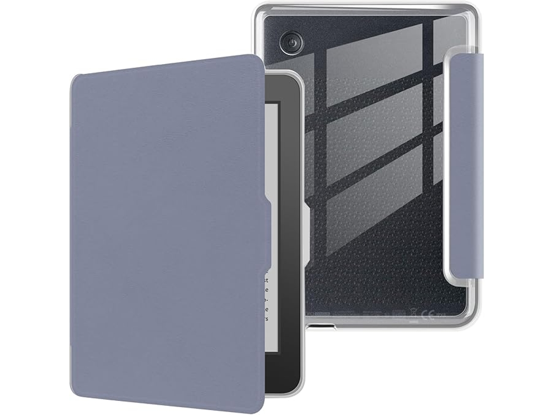 Capa para Kobo Clara Bw de 6 Polegadas, Capa Traseira Transparente em Tpu Roxa SIURN