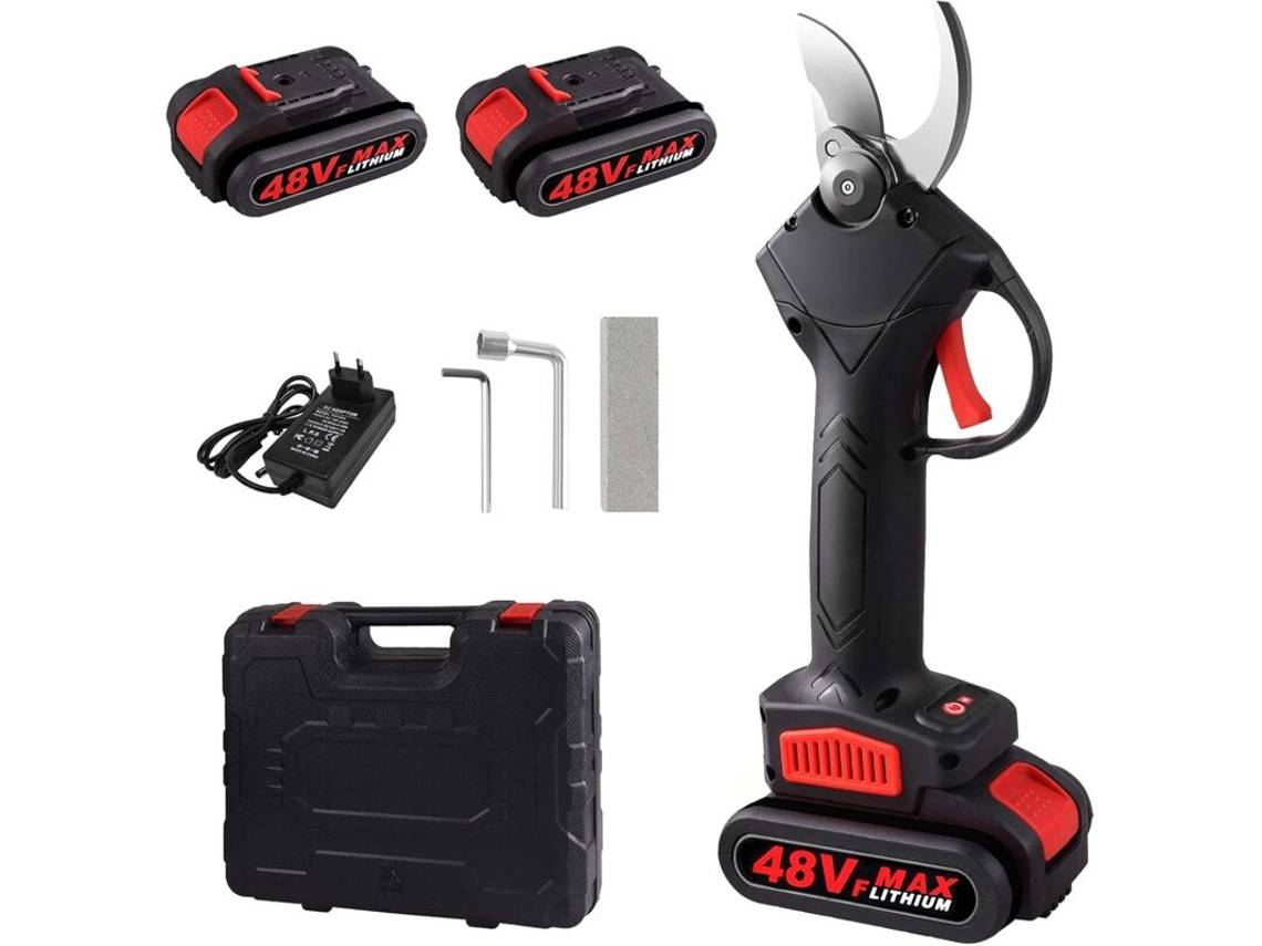 Podador Elétrico Profissional Sem Fio Recarregável Se Cateureelectric, 48v, Para Jardins, Parques, Fazendas E Estufas