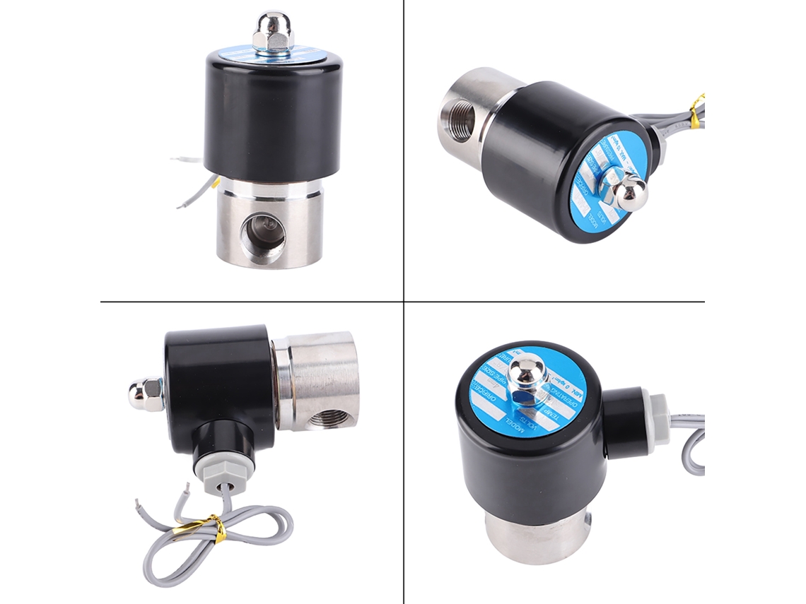 Válvula Solenóide Elétrica Laxiscreed 12v Dc G3/8 Inox, Normalmente Fechada, Controlo Elétrico