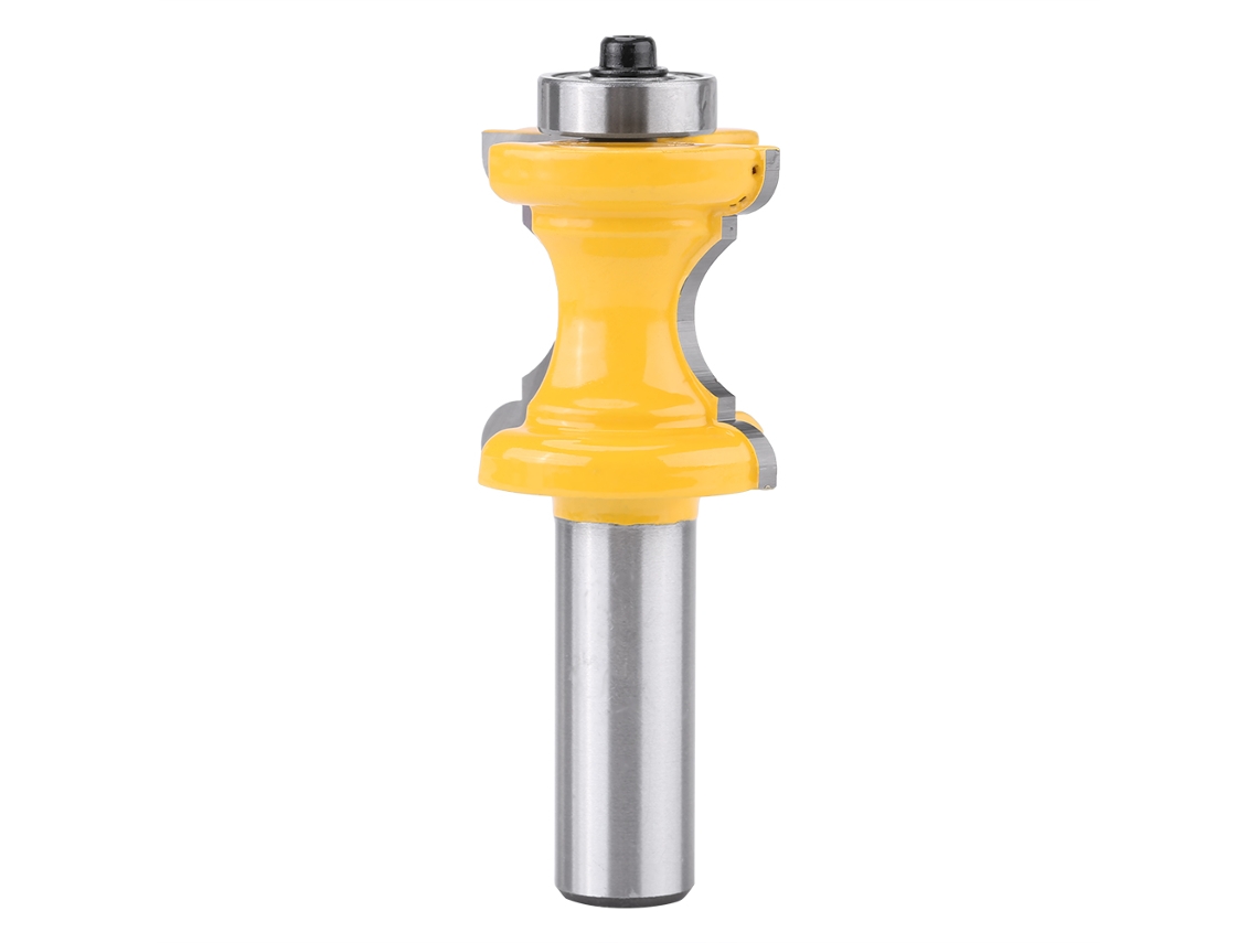 Fresa para acabamento de bordas de madeira com perfil arredondado, 1-3/16" C x 5/16" L x 1/2" Cabo