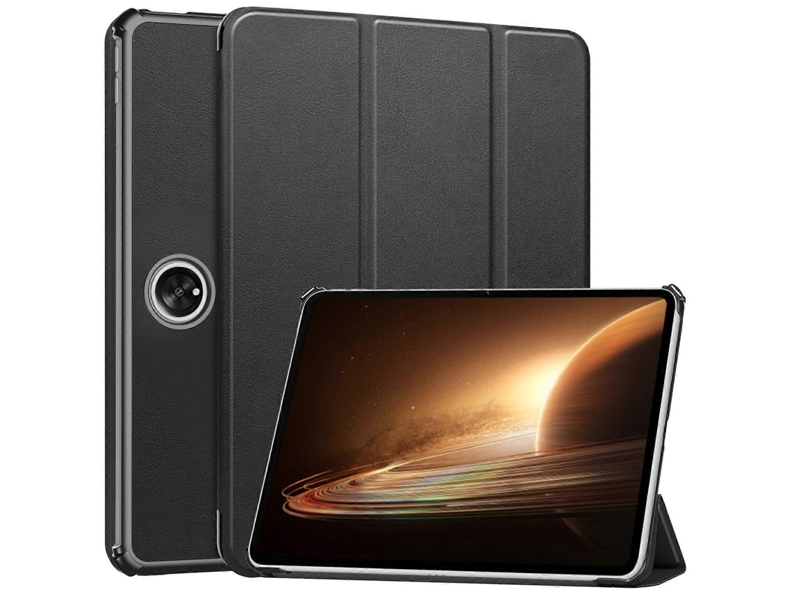 Capa de couro inteligente Webake Custer Pure Color Trifold Stand para tablet Oppo Pad 2 de 11,6 polegadas