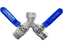 Distribuidor De Mangueira Com Válvula Y, Em Inox, Rosca Ght De 3/4" Com Cabo Longo