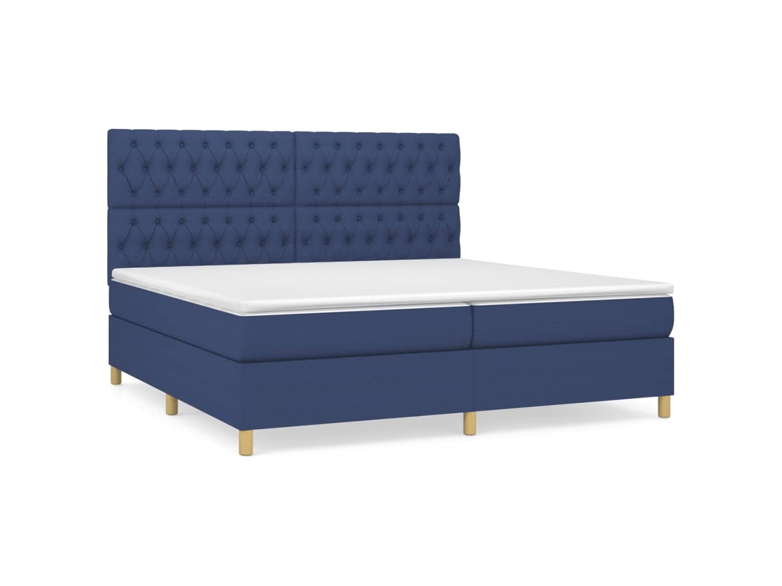 Box Spring Bed, Box Spring Beds Vidaxl Azul Tecido (200 X 200 Cm)