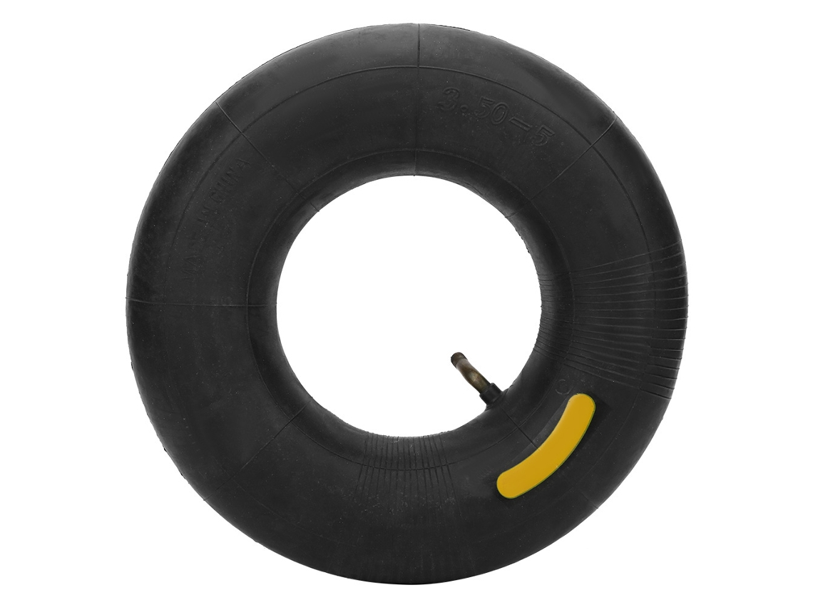 Câmara de ar de borracha para ferramentas de rodas de carrinho 10/3.50-5 com válvula curva de substituição