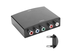 Convertidor HDMI a YPbPr 5 RCA RGB Componente con Áudio R/L, compatible con 1080p HDCP 1.2