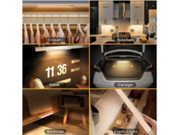 * Luminária de Guarda, Roupa com 160 Leds, Sensor de Movimento e Brilho Ajustável* BRILVIBERA