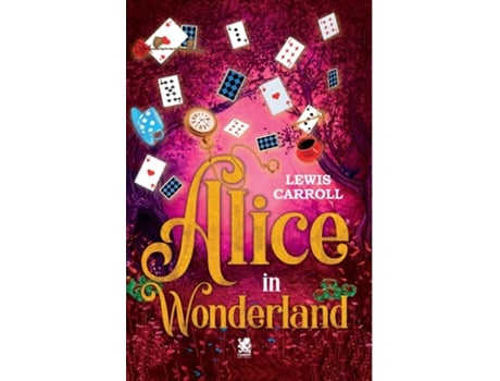 Livro Alice in Wonderland de Lewis Carroll (Inglês)