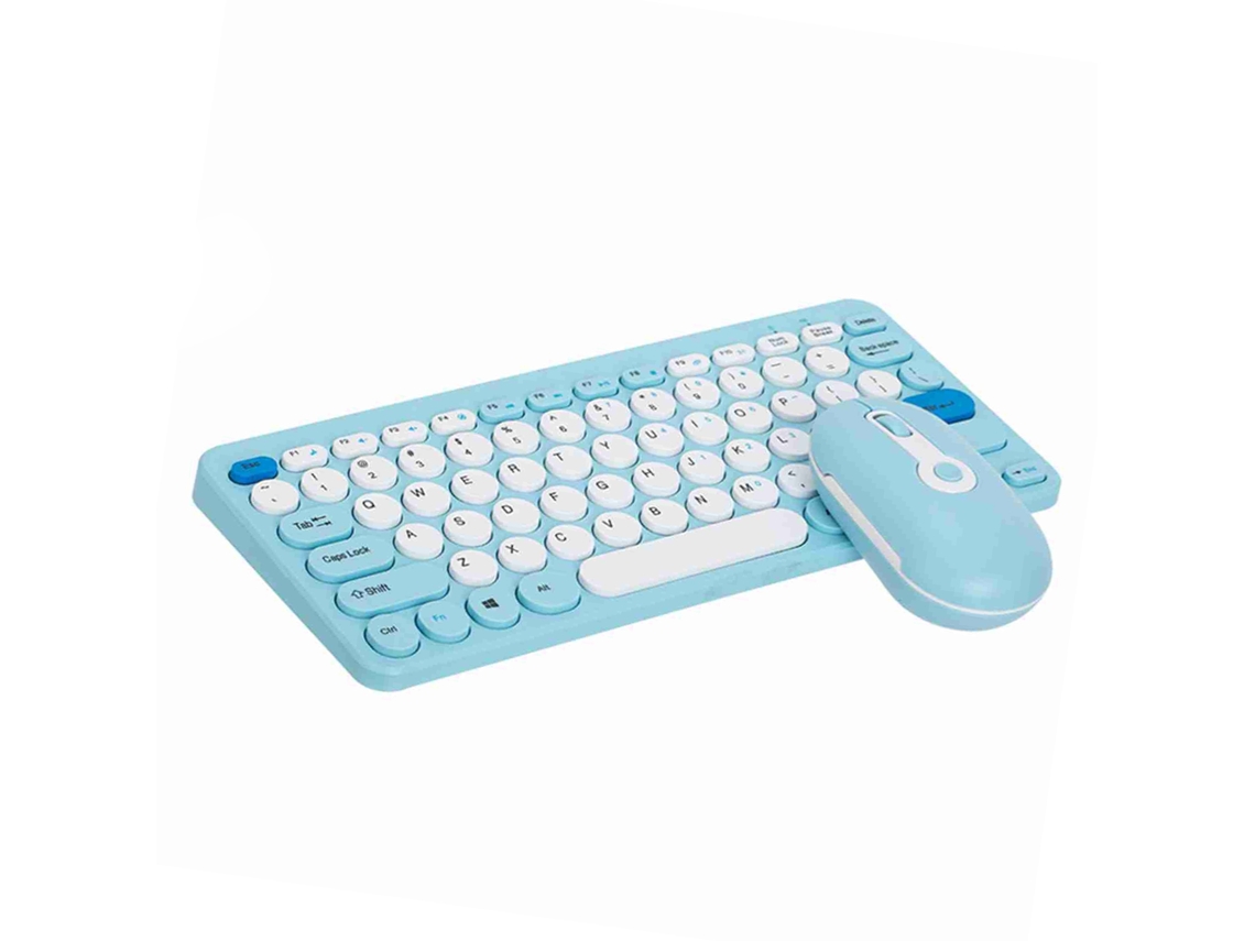 Combo De Teclado E Mouse Sem Fio 2.4g Ergonômico Compacto Silencioso Para Computador E Laptop