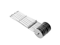 Cortador de Massa de Aço Inoxidável com 3/5/7 Rodas para Pizza, Massa e Bolos, Ferramenta de Confeitaria Portátil 7 Rodas