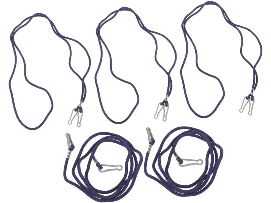 Conjunto De 5 Cordões Ajustáveis De Nylon Para Luvas De Inverno, Meninos E Meninas, Com Clipes Anti- Perda