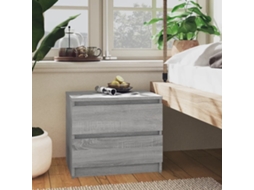 Vidaxl Mesa Cabeceira 2pcs 50x39x43,5cm Derivados Madeira Cinza Sonoma