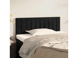 Vidaxl Cabeceira De Cama Veludo 90x5x78/88 Cm Preto