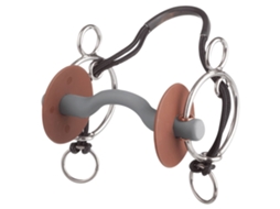 Hard Hackamore Kombi Tongue Port Snaffle Prateado 130 Mmberis