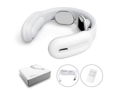Botão Branco Massageador Elétrico Inteligente Para Alívio Do Pescoço E Dos Ombros, Terapia Magnética A Aihontai