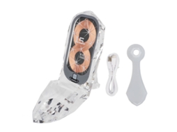 Carregador Sem Fio De Sapato De Cristal (carregamento Rápido De 15w, Bobinas Duplas Compatíveis Com Várias Marcas)