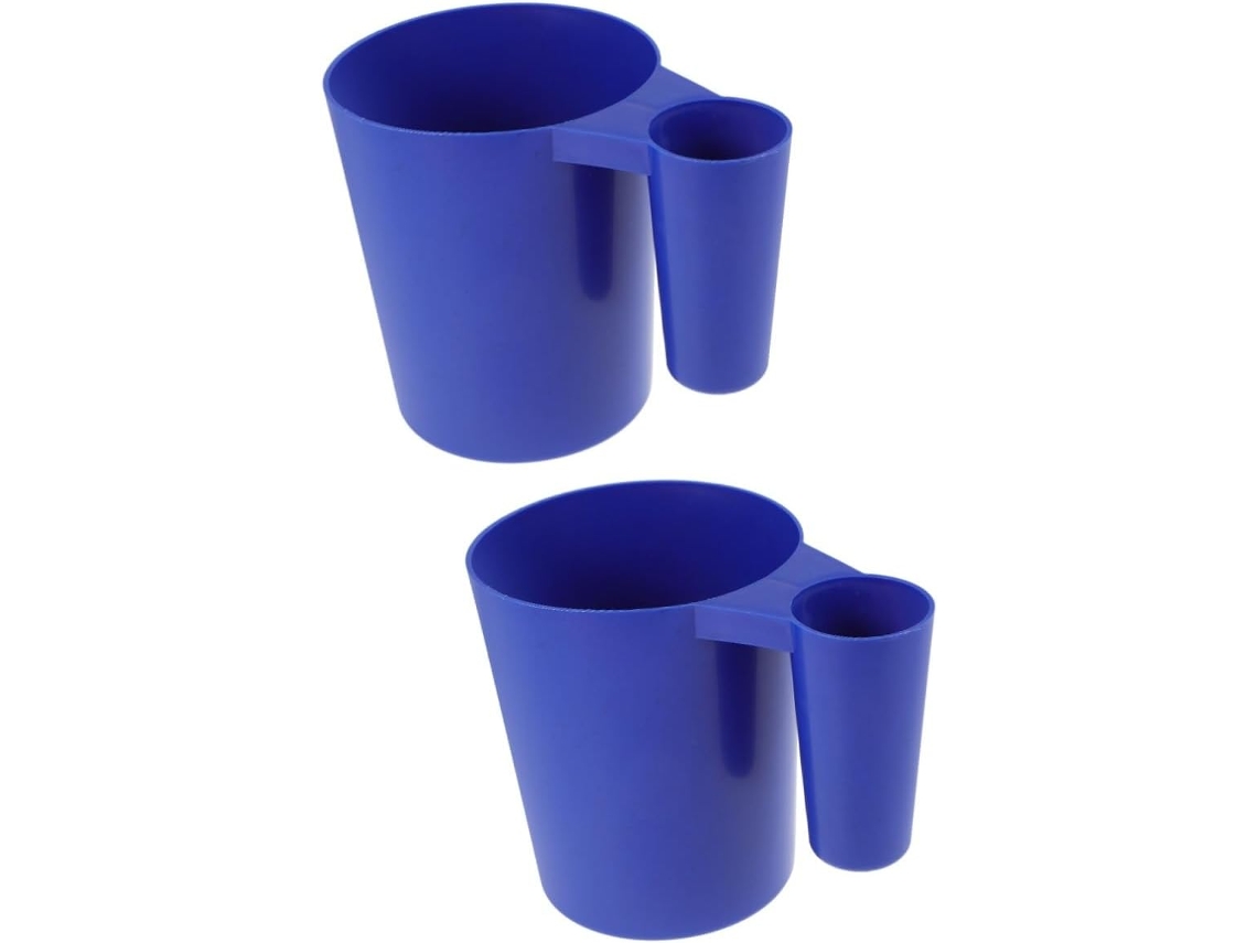 Kit de 2 Peças Inoomp para Limpeza de Piscinas: Pá Plástica com Cabo para Remover Sujeira e Produtos Químicos da Sua CHABERLU
