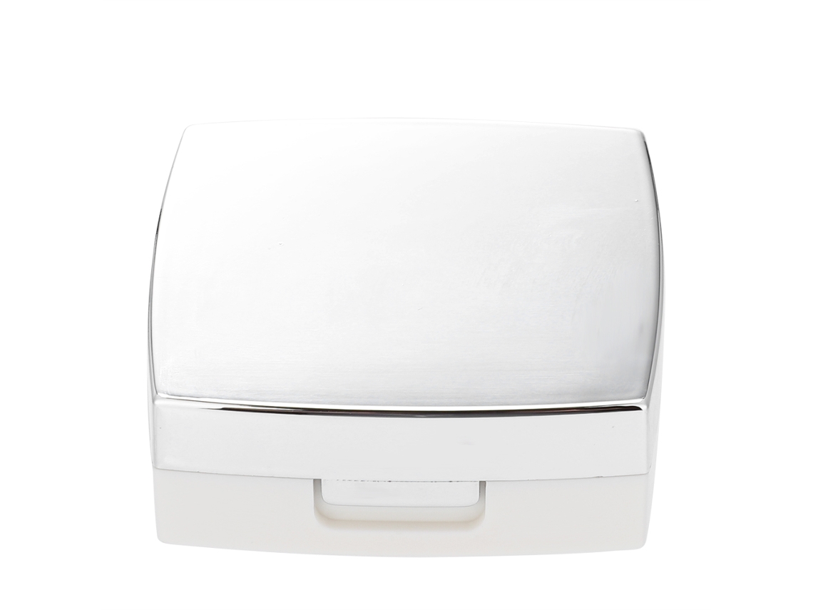 Estuche Mini Para Lentes De Contacto Con Espejo Caja Portátil De Cuidado Ocular Color Blanco
