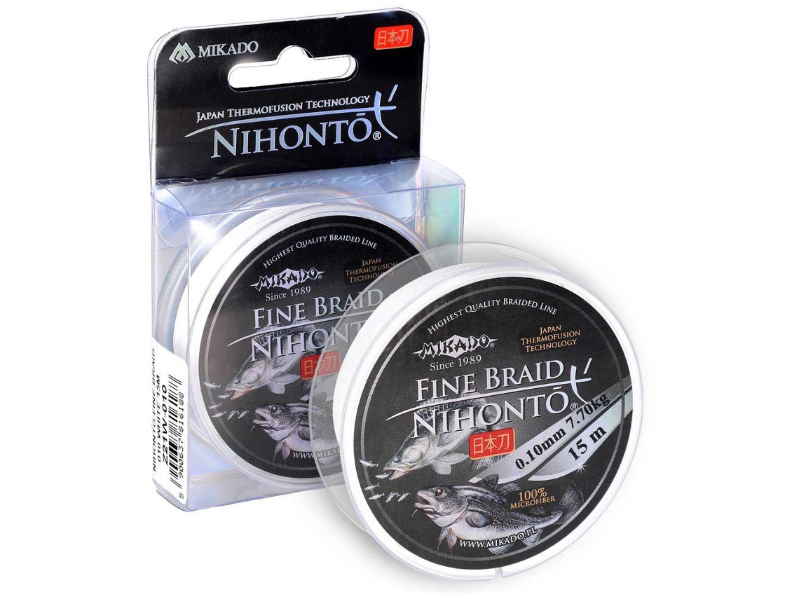 Linha Trançada Nihonto Fine 15 M Branco 0.230 Mmmikado