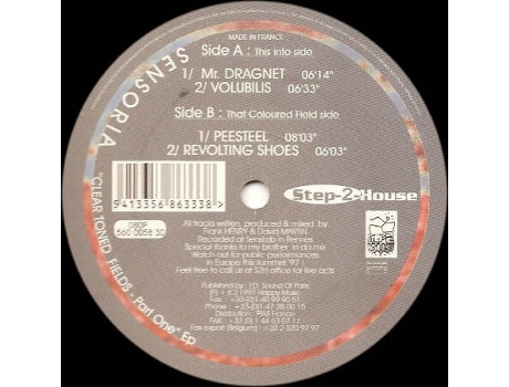 Vinil Clear Toned Fields - Part One Ep Step 2 House Records