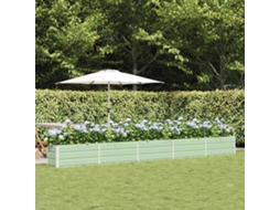 Vidaxl Floreira Verde Pastel 480 X 50 X 45 Cm Aço Galvanizado