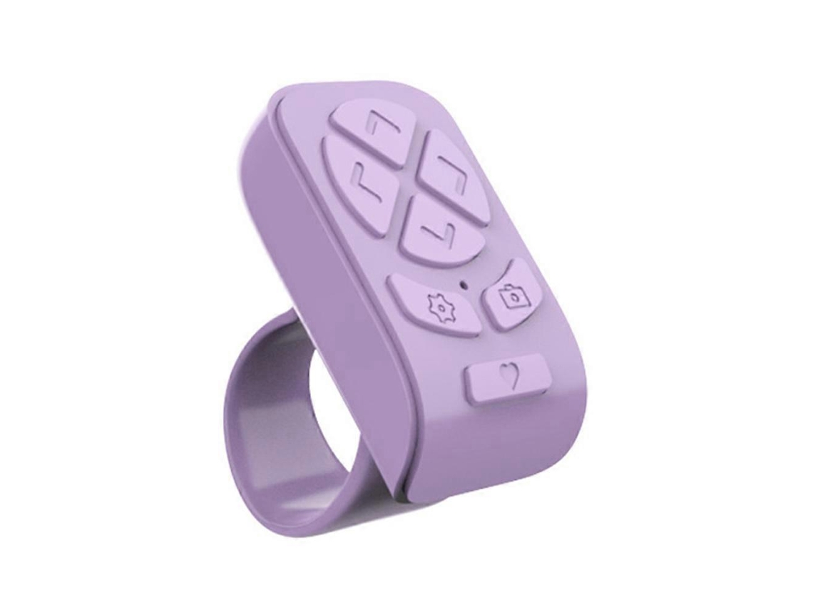 Anel De Controle Remoto Sem Fio Bluetooth Com Ponta De Dedo, Virador De Páginas Giratório Para Celulares, Tablets E Câmeras._glo