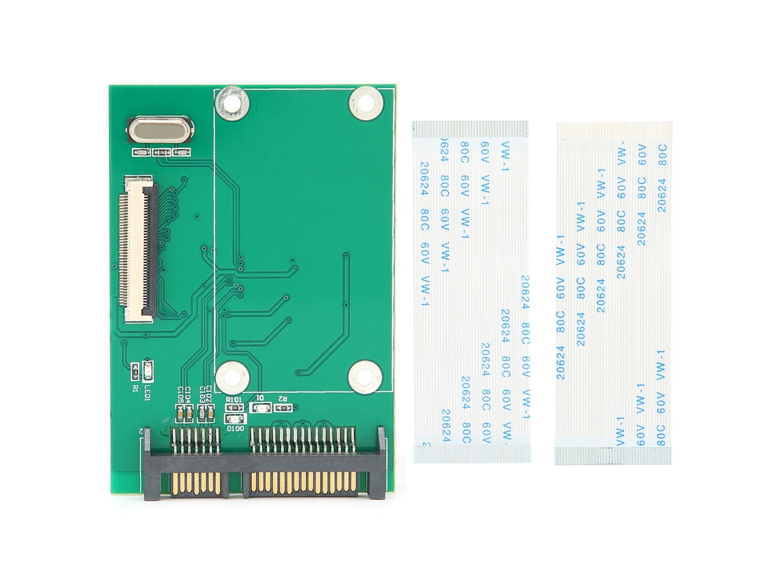 Placa Adaptadora Ce/zif Para Hdd Sata Conversor Hot Swap Com 2 Cabos Planos