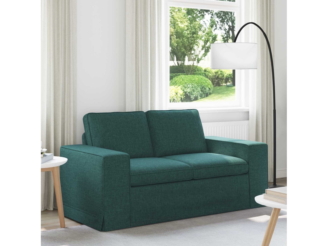 Vidaxl Sofá Verde Escuro 162 X 80 X 82 Cm Tecido